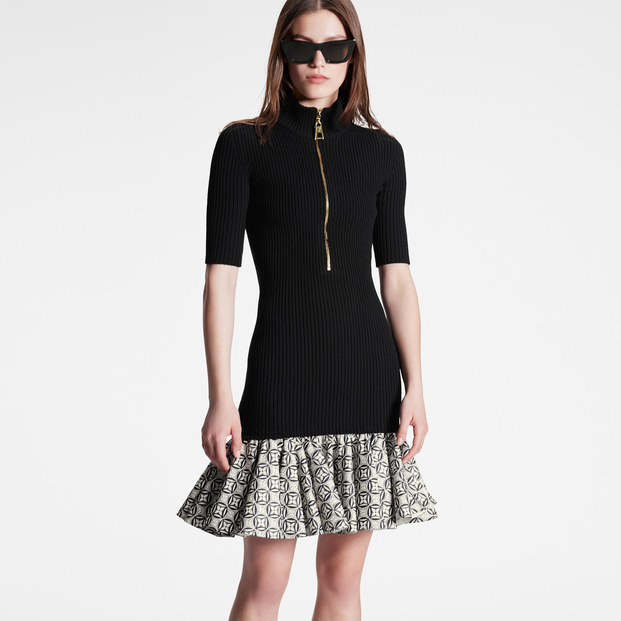 Robe à volants et fleurs de Monogram géométriques Prêtàporter de